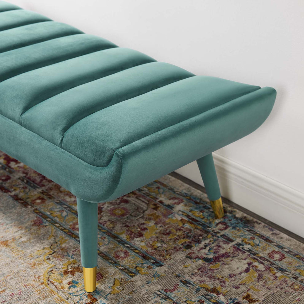 Modway Guess Channel Tufted Performance Velvet Accent Bench - EEI-3484 | Benches | Modishstore - 8