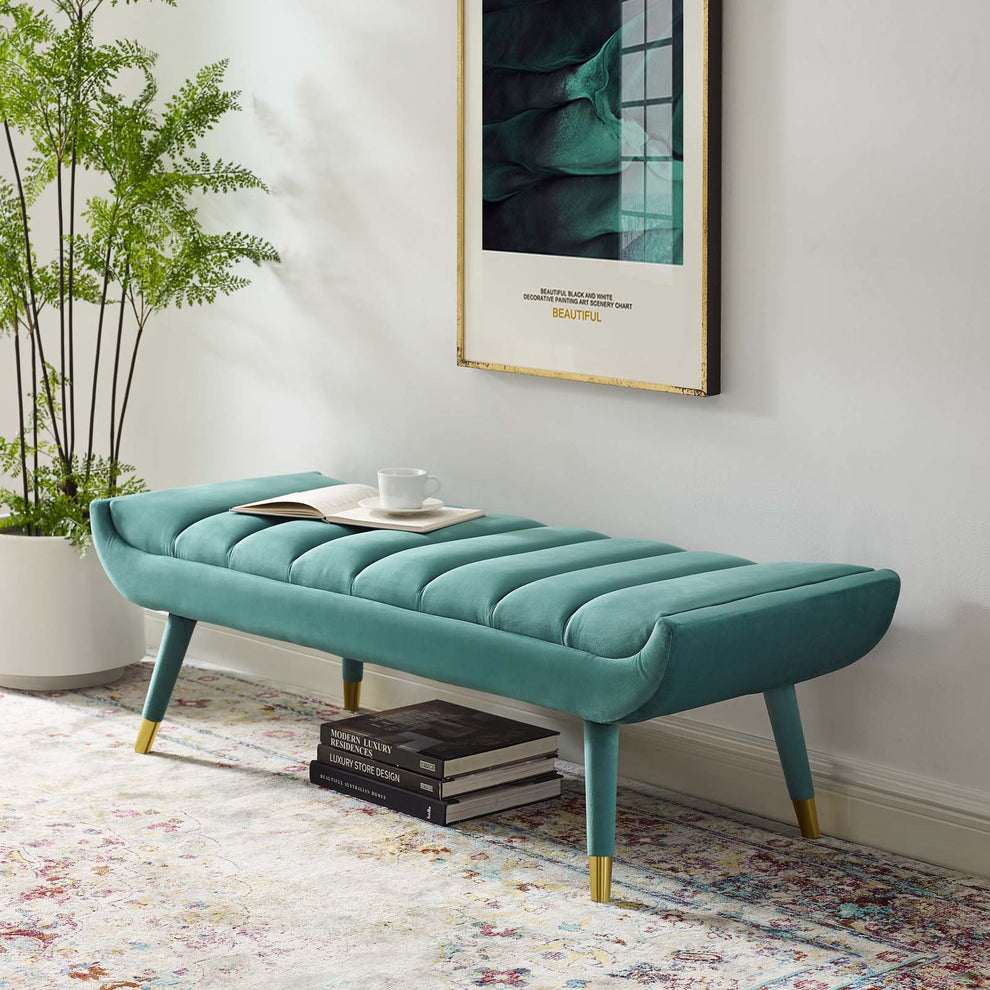 Modway Guess Channel Tufted Performance Velvet Accent Bench - EEI-3484 | Benches | Modishstore - 14