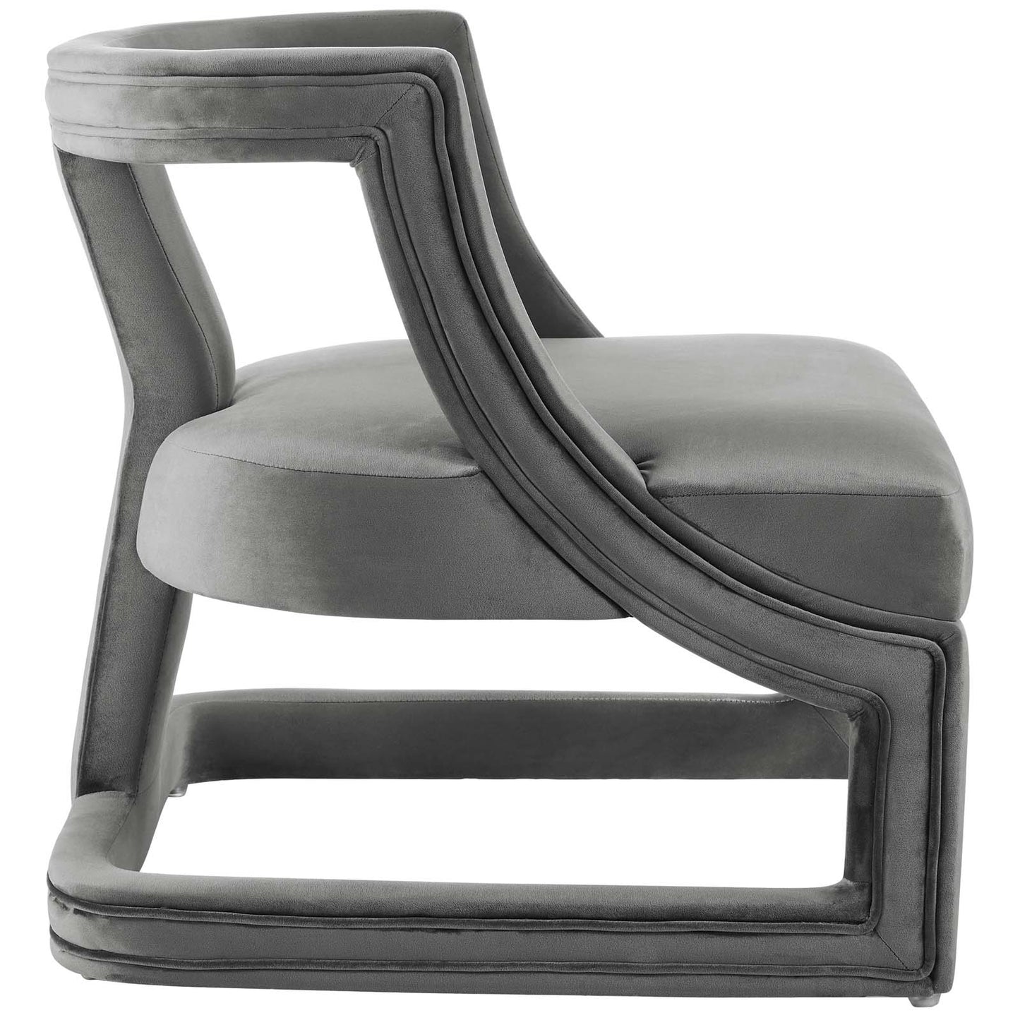 Requisite Accent Lounge Performance Velvet Armchair By Modway - EEI-3485 | Armchairs | Modishstore - 3