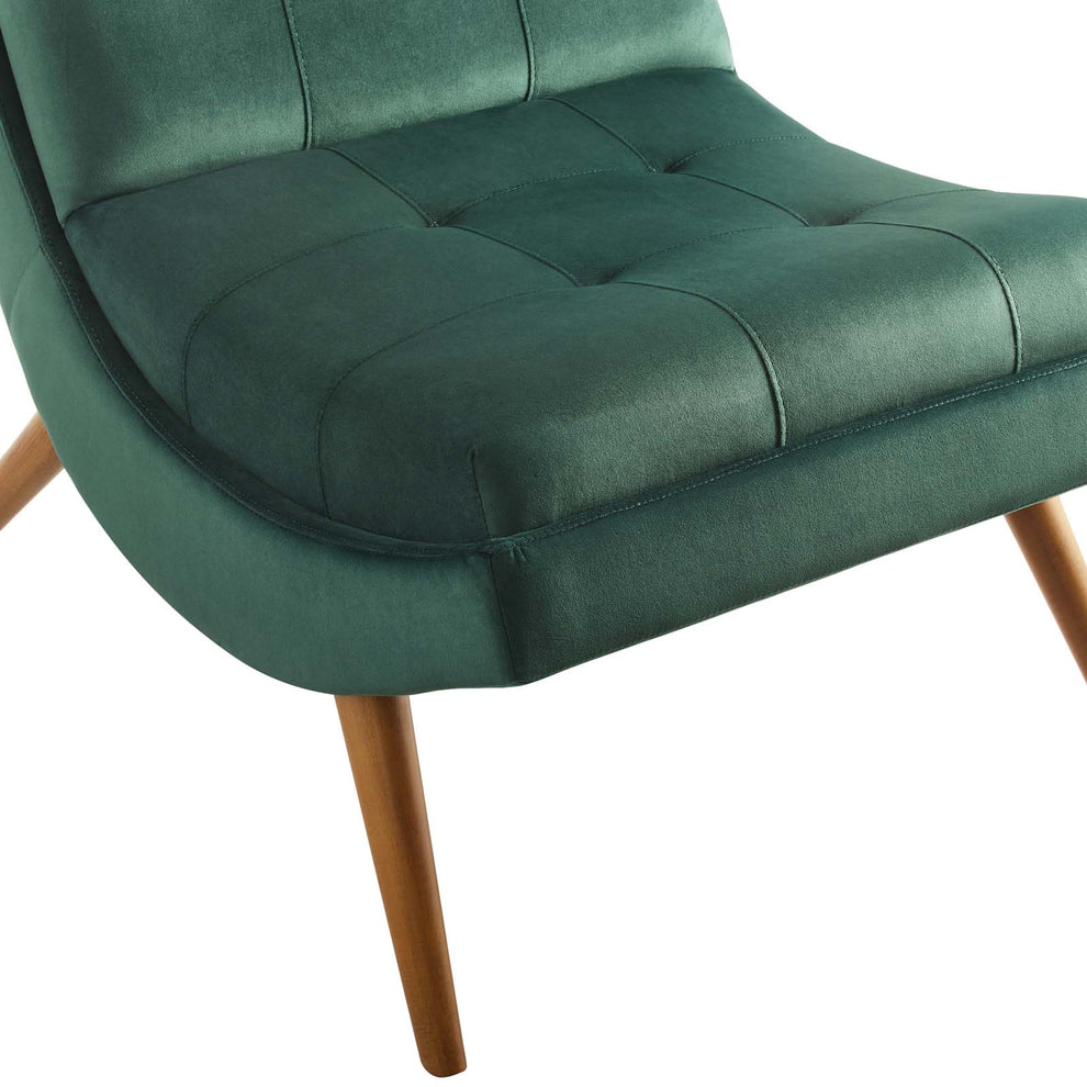 Modway Ramp Upholstered Performance Velvet Lounge Chair and Ottoman Set - EEI-3487 | Lounge Chairs | Modishstore - 22