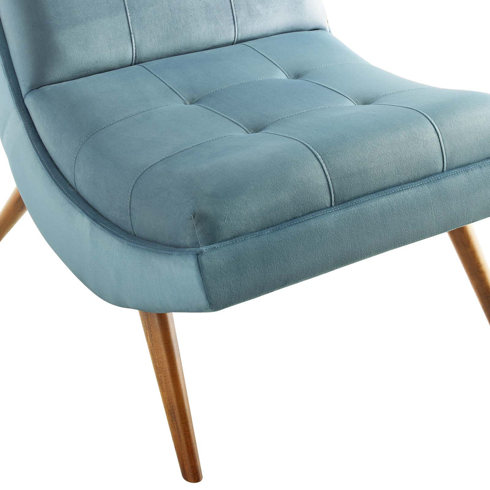 Modway Ramp Upholstered Performance Velvet Lounge Chair and Ottoman Set - EEI-3487 | Lounge Chairs | Modishstore - 21