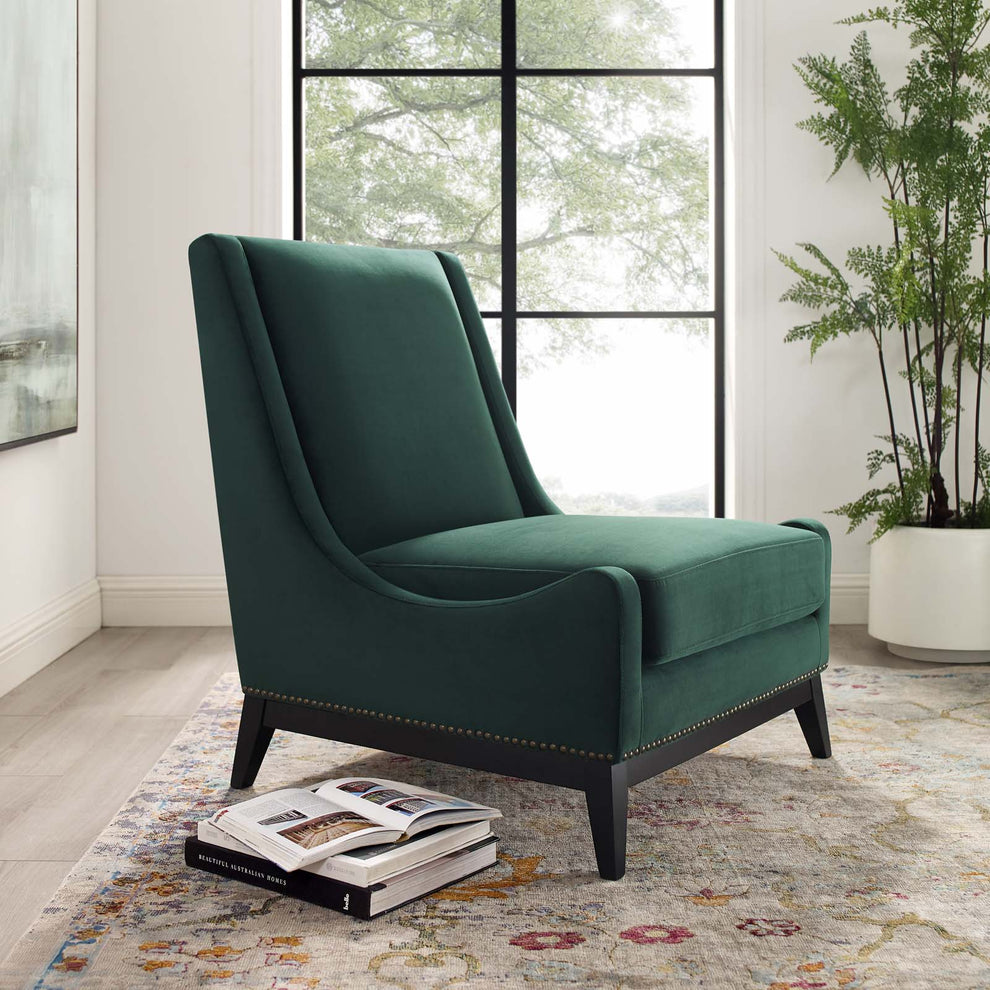 Modway Confident Accent Upholstered Performance Velvet Lounge Chair - EEI-3488 | Lounge Chairs | Modishstore - 15