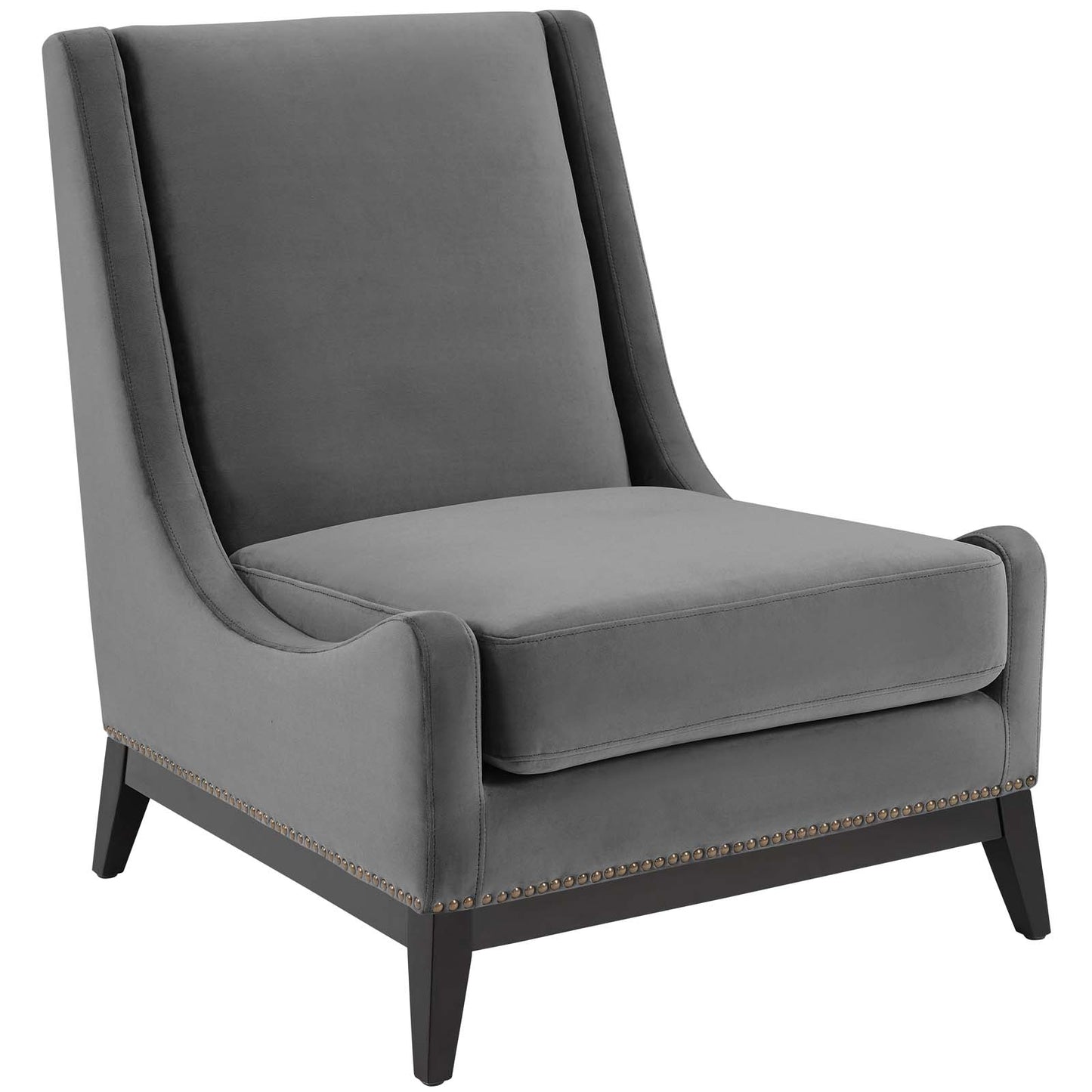 Modway Confident Accent Upholstered Performance Velvet Lounge Chair | Lounge Chairs | Modishstore-5