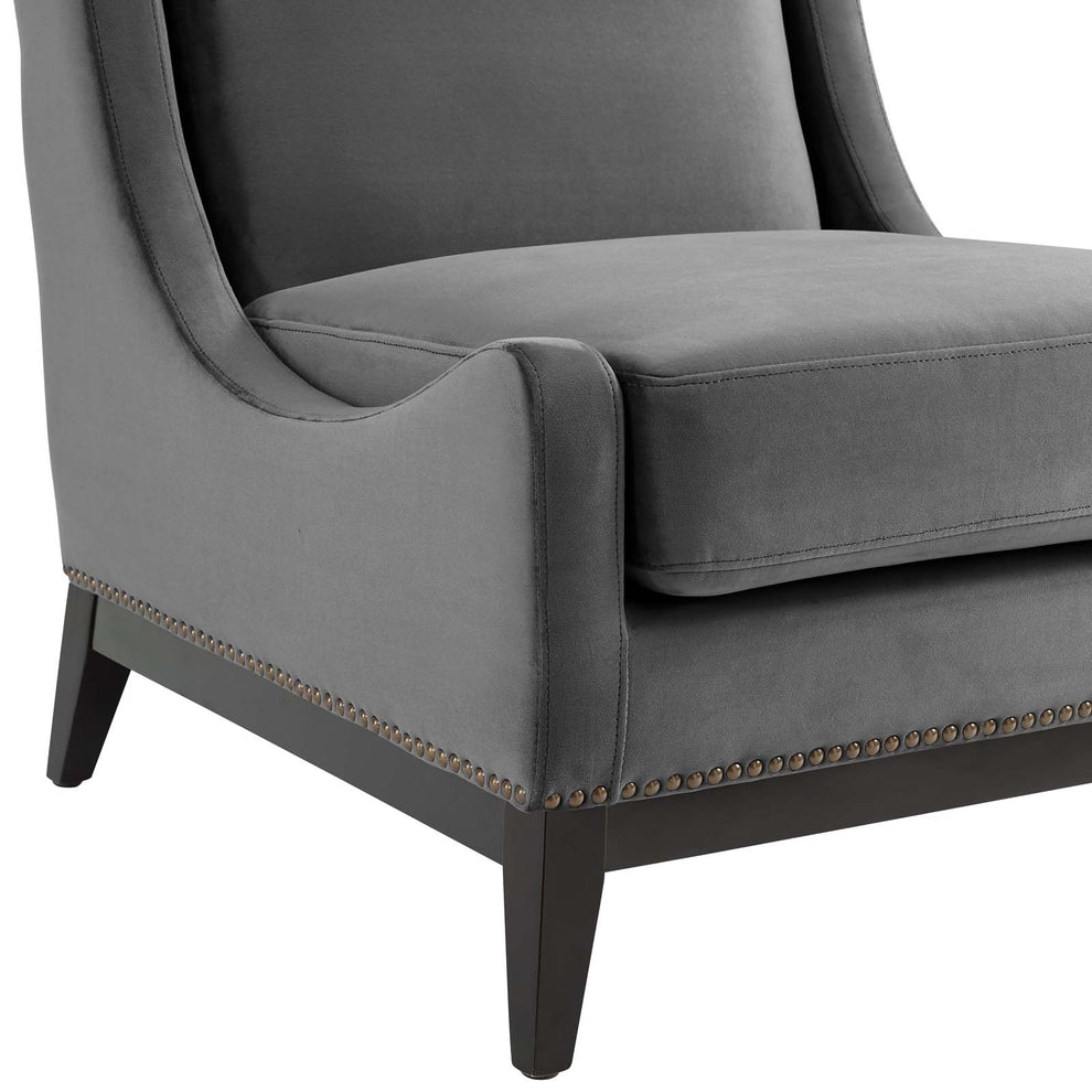 Modway Confident Accent Upholstered Performance Velvet Lounge Chair - EEI-3488 | Lounge Chairs | Modishstore - 2