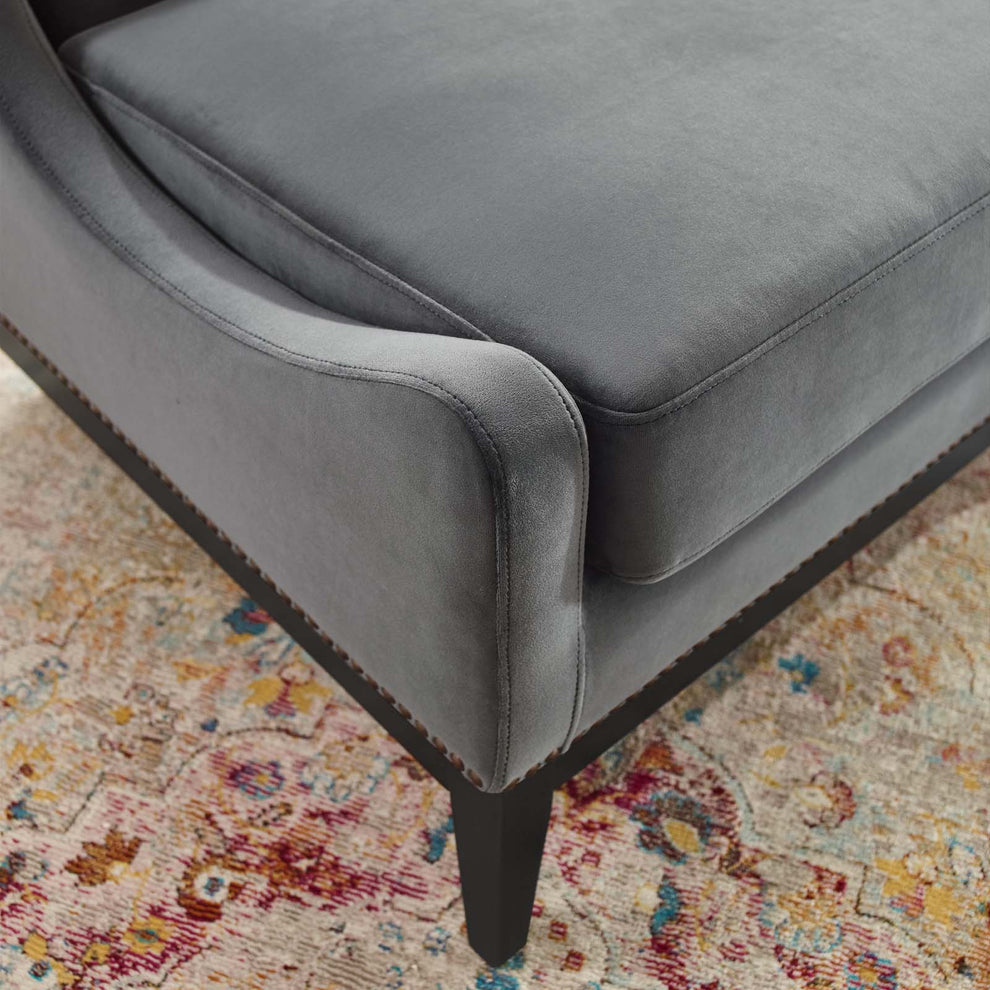 Modway Confident Accent Upholstered Performance Velvet Lounge Chair - EEI-3488 | Lounge Chairs | Modishstore - 6