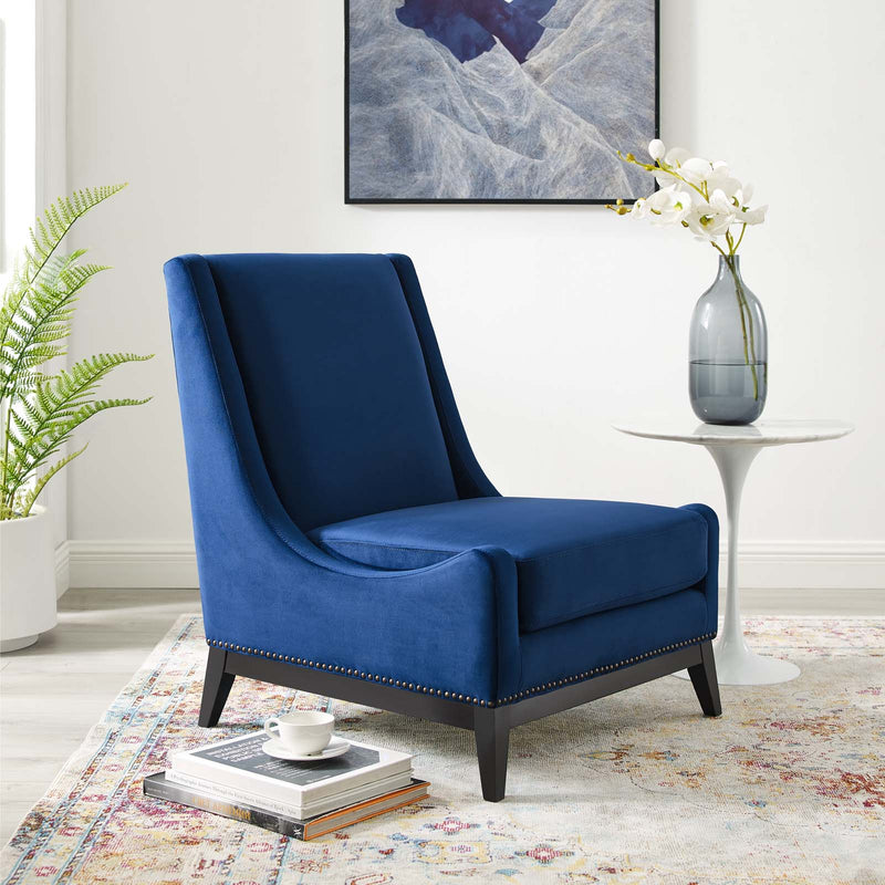 Modway Confident Accent Upholstered Performance Velvet Lounge Chair - EEI-3488 | Lounge Chairs | Modishstore - 9