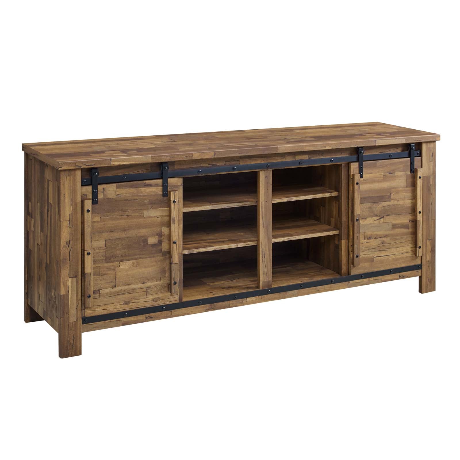 Modway Cheshire 70" Rustic Sliding Door Buffet Table Sideboard | Sideboards | Modishstore-2