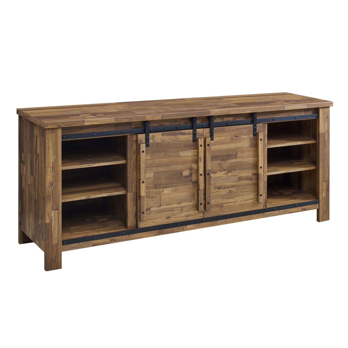 Modway Cheshire 70" Rustic Sliding Door Buffet Table Sideboard | Sideboards | Modishstore-6