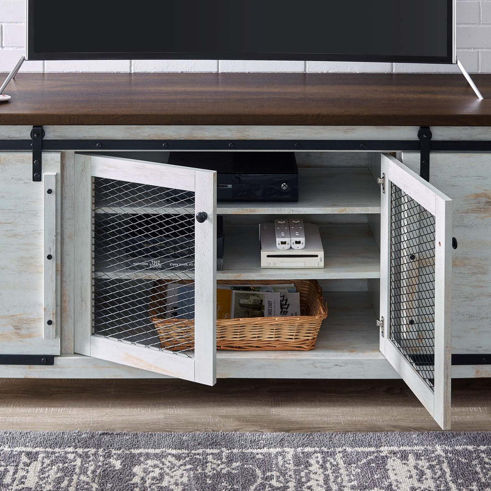 Modway Bennington 70" Rustic Sliding Door Buffet Table Sideboard - EEI-3490 | Sideboards | Modishstore - 4