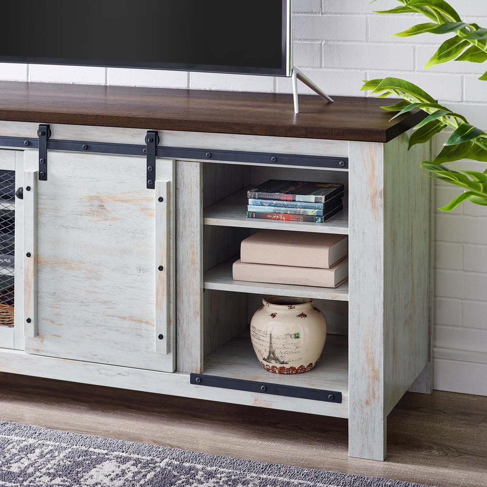 Modway Bennington 70" Rustic Sliding Door Buffet Table Sideboard - EEI-3490 | Sideboards | Modishstore - 3