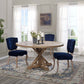 Modway Stitch 59" Round Pine Wood Dining Table | Dining Tables | Modishstore