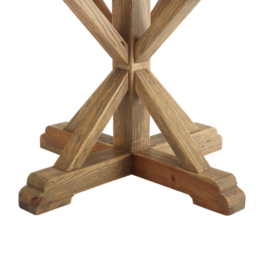 Modway Stitch 71" Round Pine Wood Dining Table - EEI-3496 | Dining Tables | Modishstore - 3