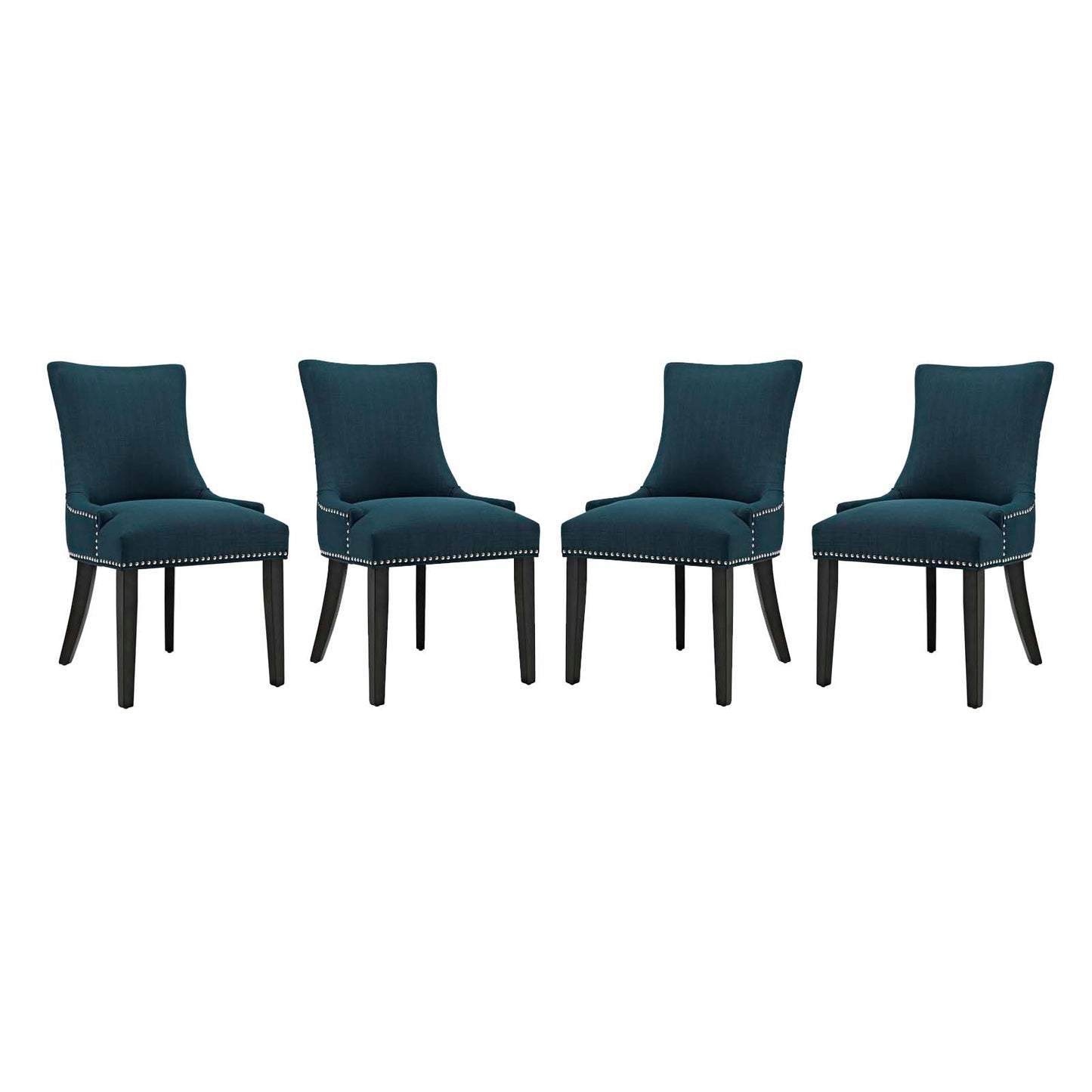 Modway Marquis Dining Chair Fabric Set of 4 | Dining Chairs | Modishstore-2