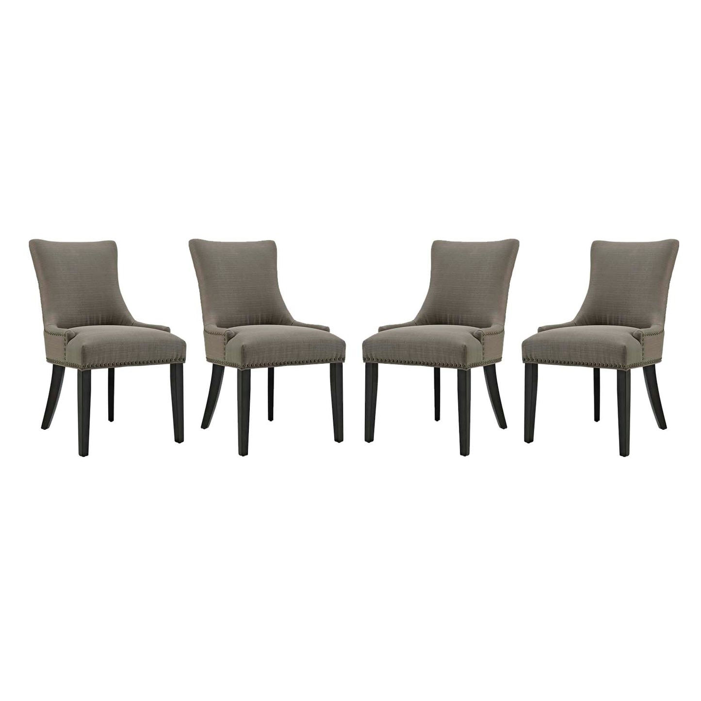 Modway Marquis Dining Chair Fabric Set of 4 | Dining Chairs | Modishstore-9