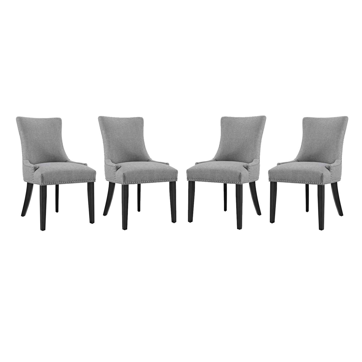 Modway Marquis Dining Chair Fabric Set of 4 | Dining Chairs | Modishstore-17