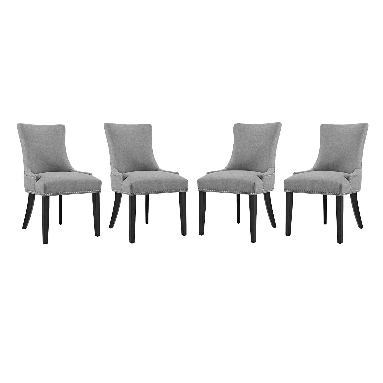 Modway Marquis Dining Chair Fabric Set of 4 | Dining Chairs | Modishstore-17
