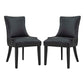 Modway Marquis Dining Chair Faux Leather Set of 2 - EEI-3498 | Dining Chairs | Modishstore - 2