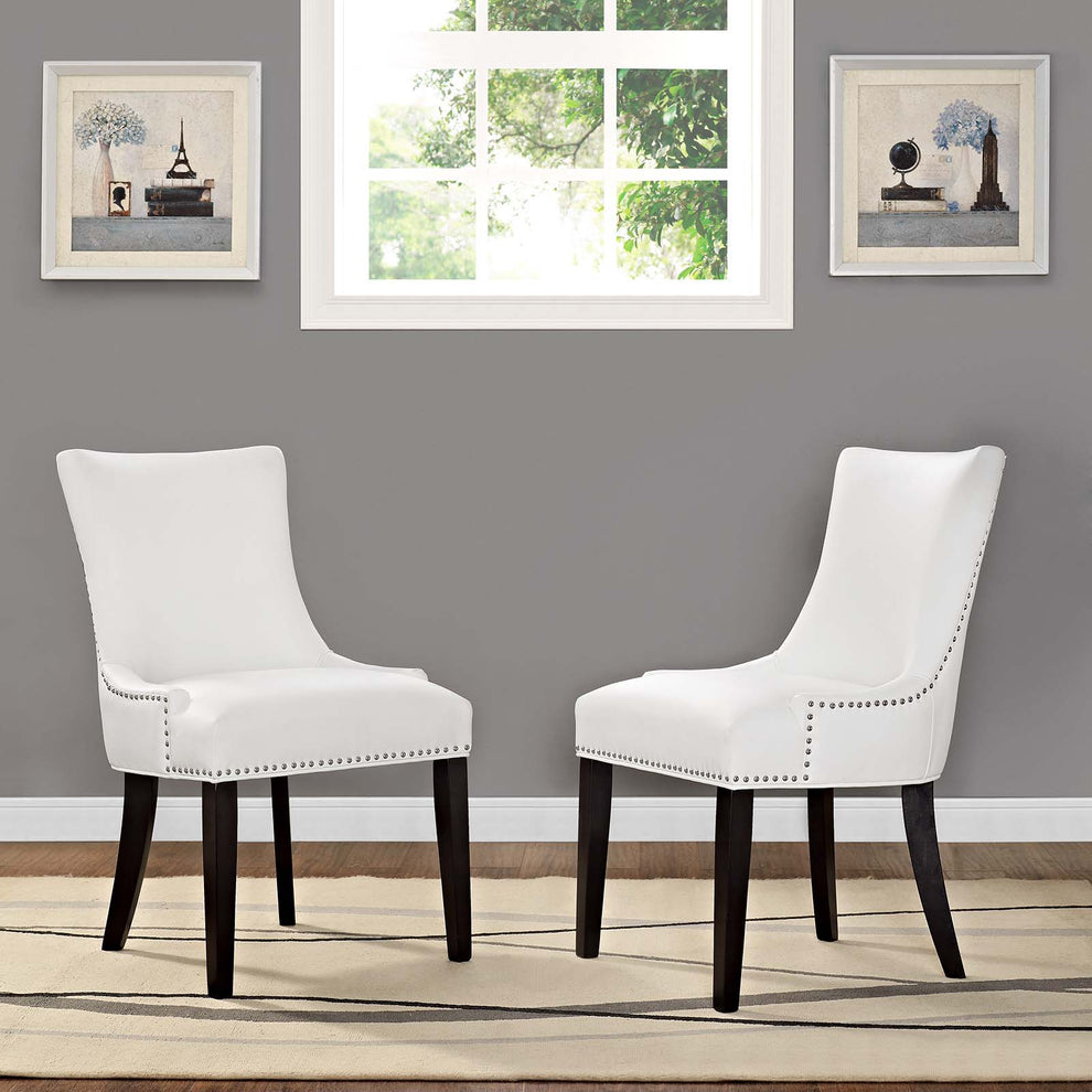 Modway Marquis Dining Chair Faux Leather Set of 2 - EEI-3498 | Dining Chairs | Modishstore - 6
