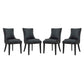 Modway Marquis Dining Chair Faux Leather Set of 4 | Dining Chairs | Modishstore