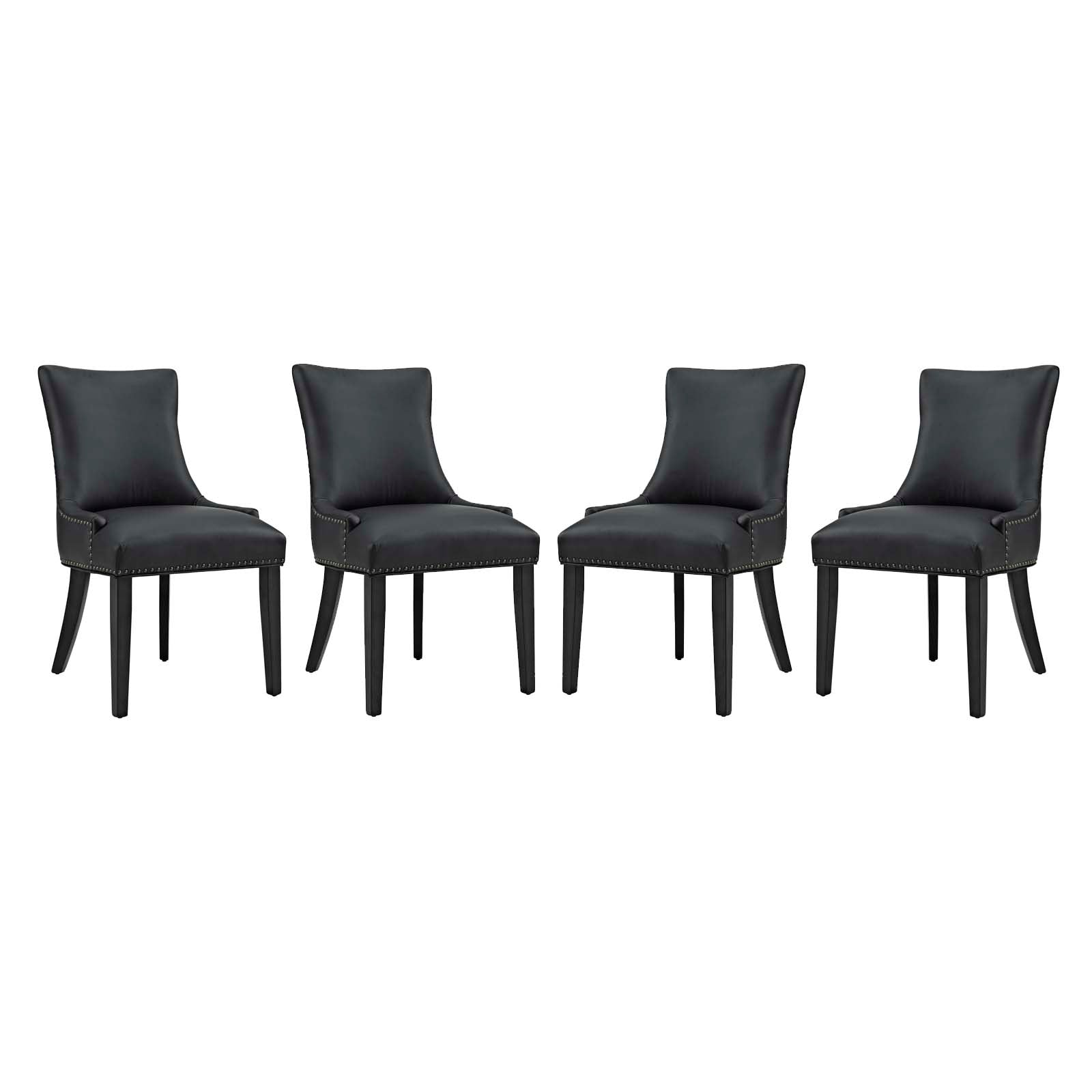 Modway Marquis Dining Chair Faux Leather Set of 4 | Dining Chairs | Modishstore