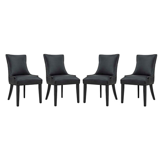 Modway Marquis Dining Chair Faux Leather Set of 4 - EEI-3499 | Dining Chairs | Modishstore - 1