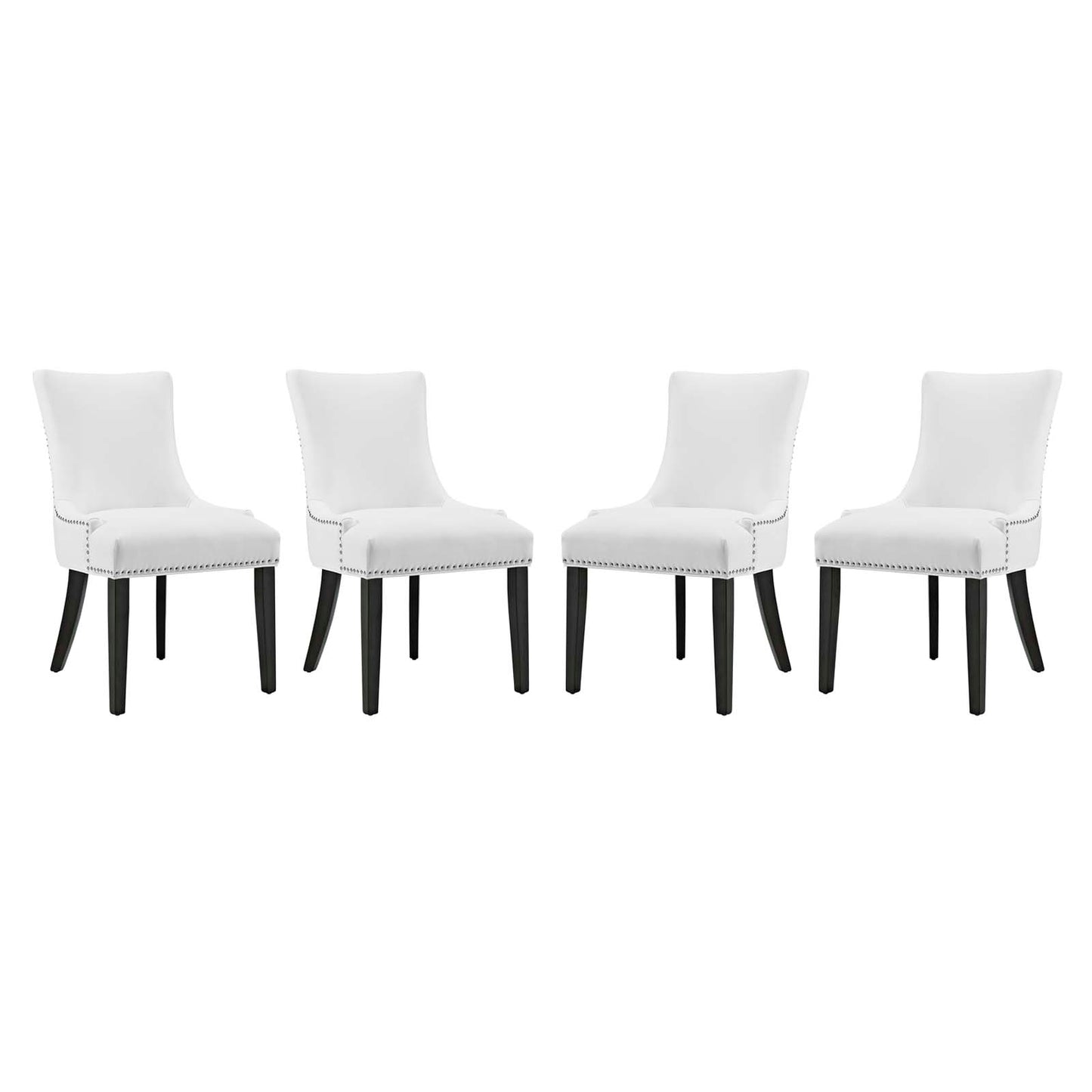 Modway Marquis Dining Chair Faux Leather Set of 4 | Dining Chairs | Modishstore-5