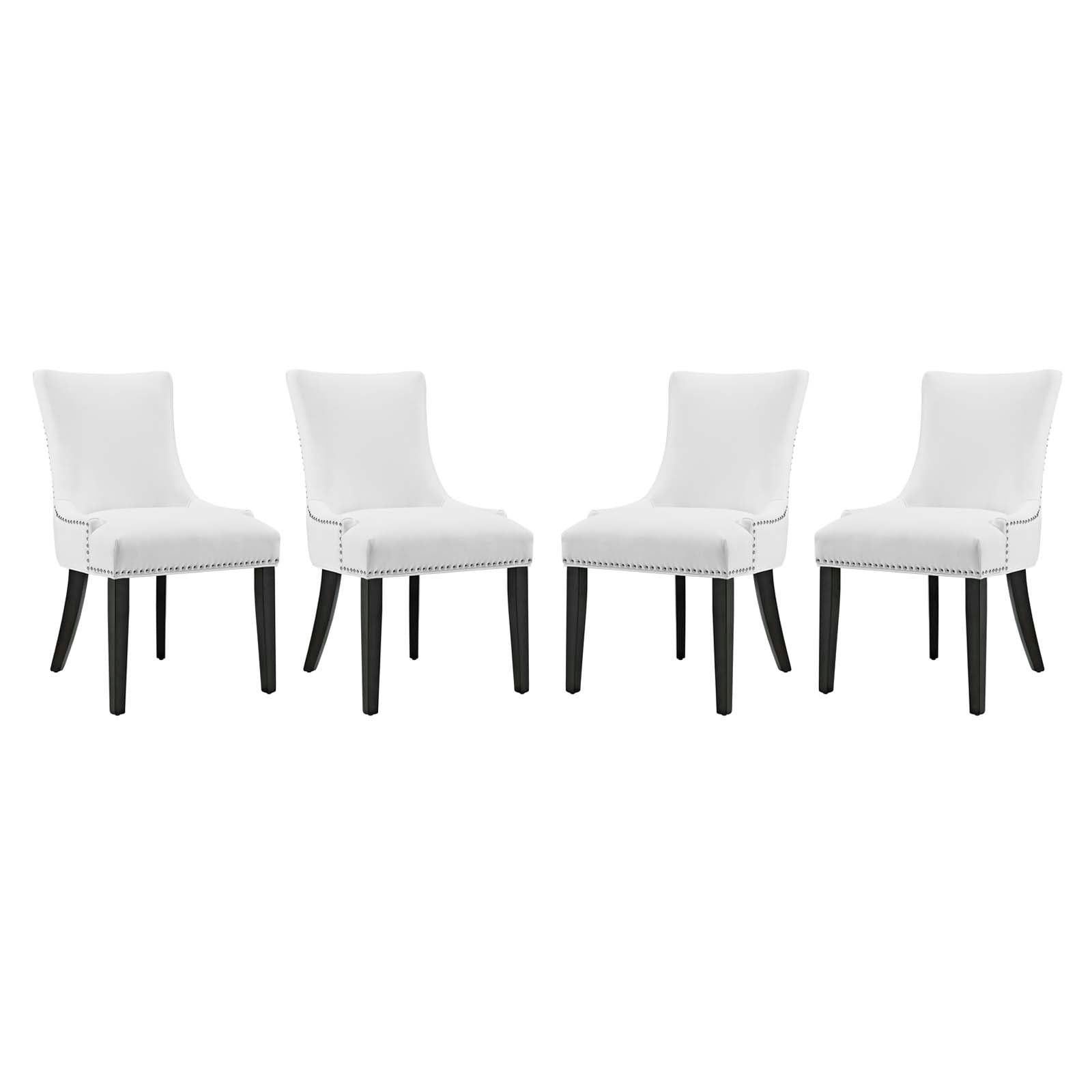 Modway Marquis Dining Chair Faux Leather Set of 4 | Dining Chairs | Modishstore-5