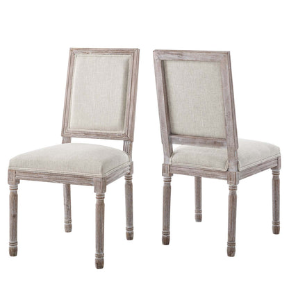 Modway Court Dining Side Chair Upholstered Fabric Set of 2 | Dining Chairs | Modishstore-2