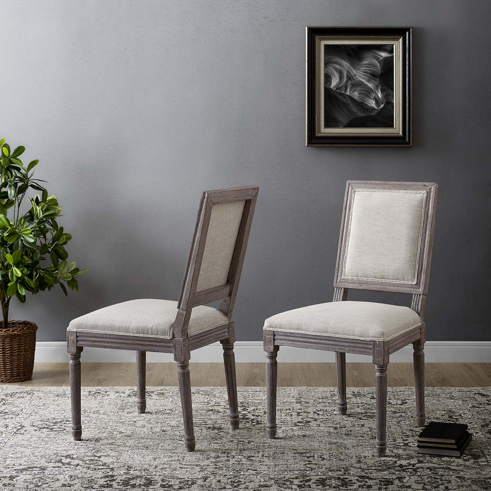 Modway Court Dining Side Chair Upholstered Fabric Set of 2 - EEI-3500 | Dining Chairs | Modishstore - 1