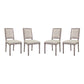 Modway Court Dining Side Chair Upholstered Fabric Set of 4 - EEI-3501 | Dining Chairs | Modishstore - 6