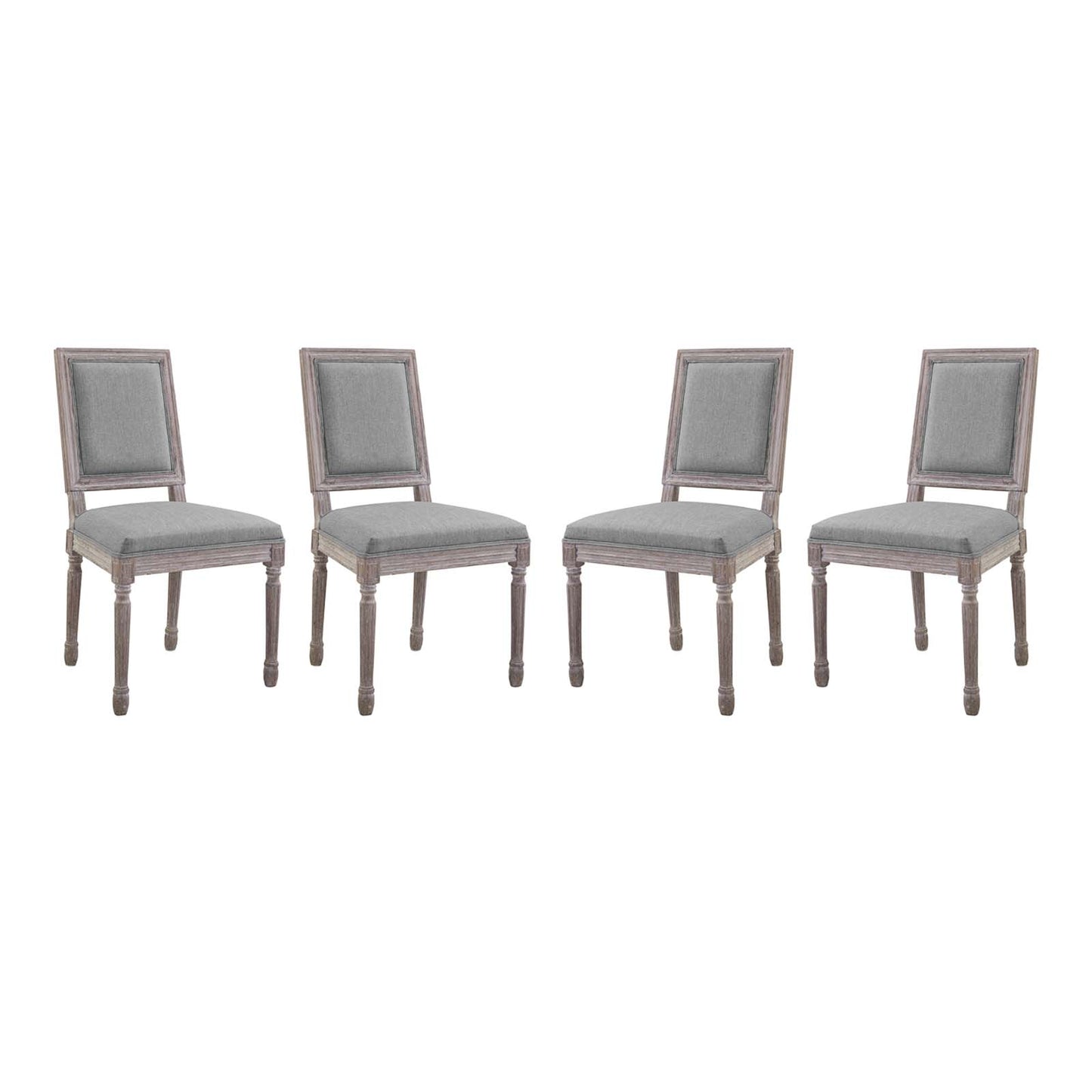 Modway Court Dining Side Chair Upholstered Fabric Set of 4 - EEI-3501 | Dining Chairs | Modishstore - 1