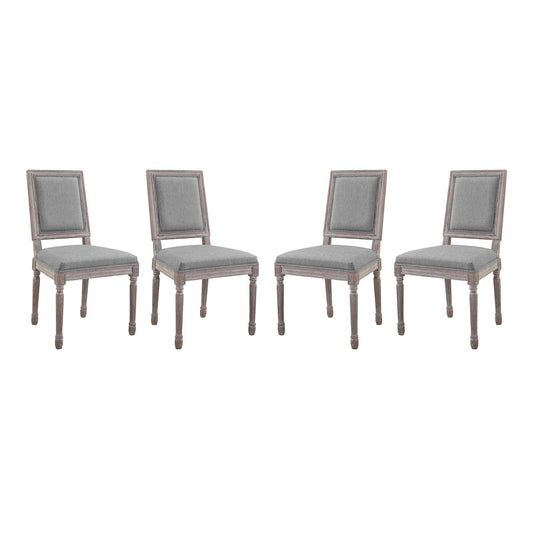 Modway Court Dining Side Chair Upholstered Fabric Set of 4 - EEI-3501 | Dining Chairs | Modishstore - 1