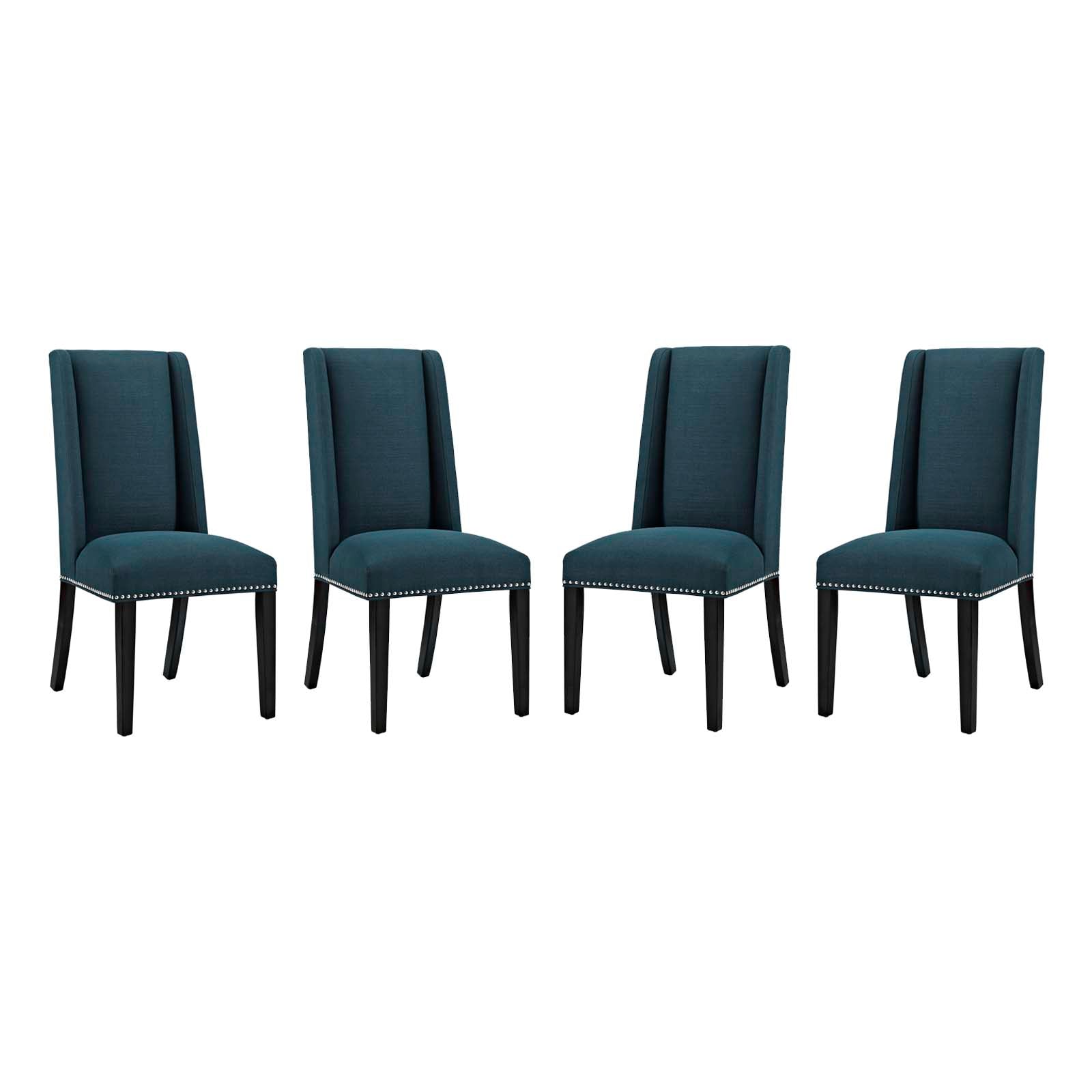 Modway Baron Dining Chair Fabric Set of 4 | Dining Chairs | Modishstore-4