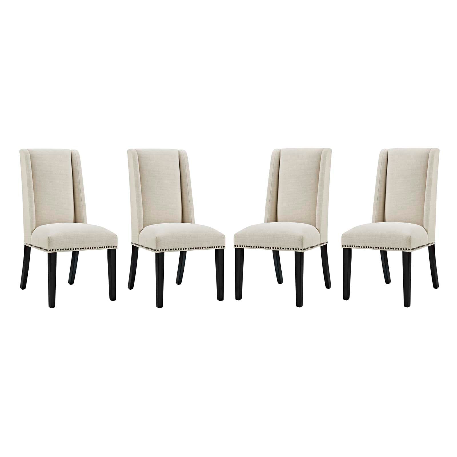 Modway Baron Dining Chair Fabric Set of 4 | Dining Chairs | Modishstore-5