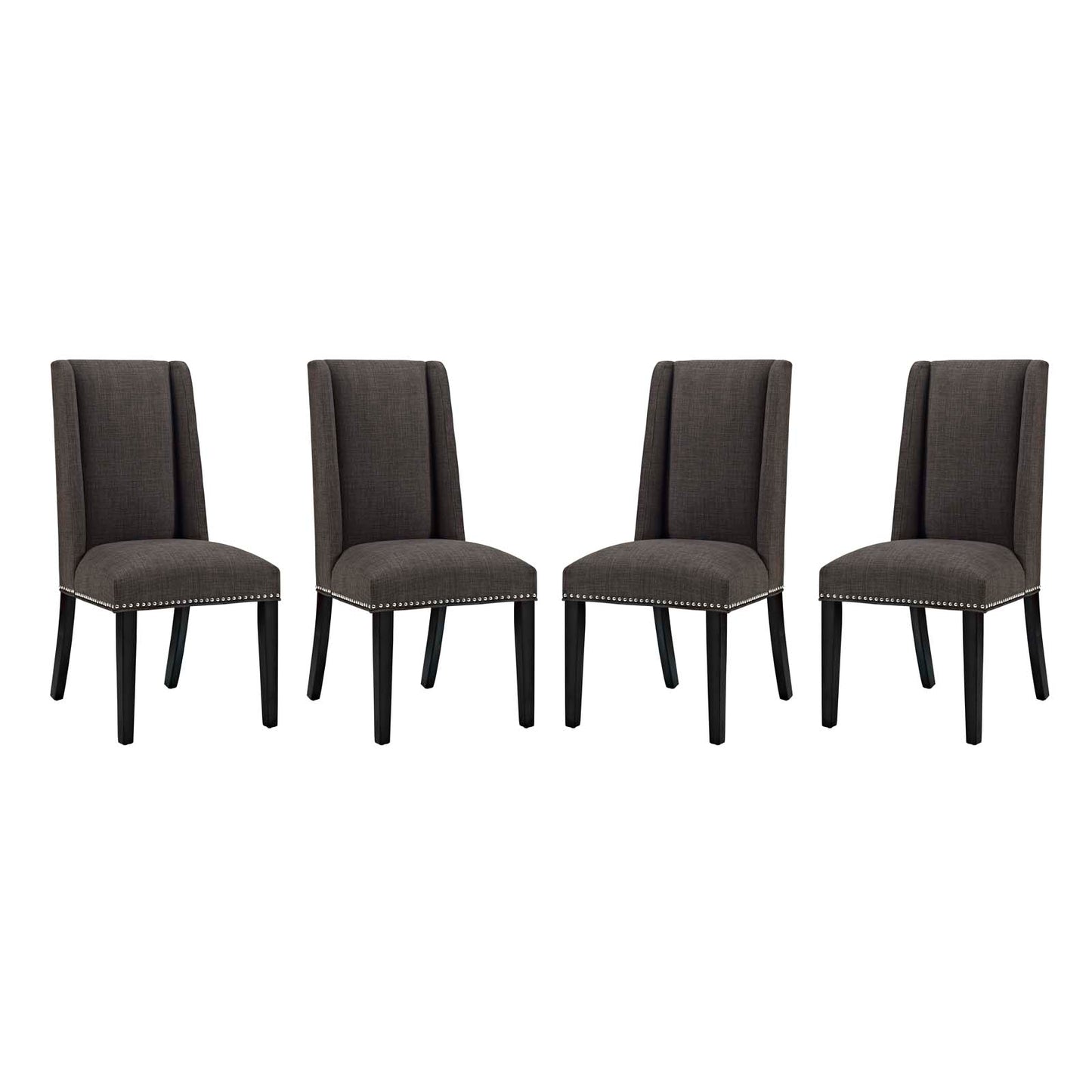 Modway Baron Dining Chair Fabric Set of 4 | Dining Chairs | Modishstore-7