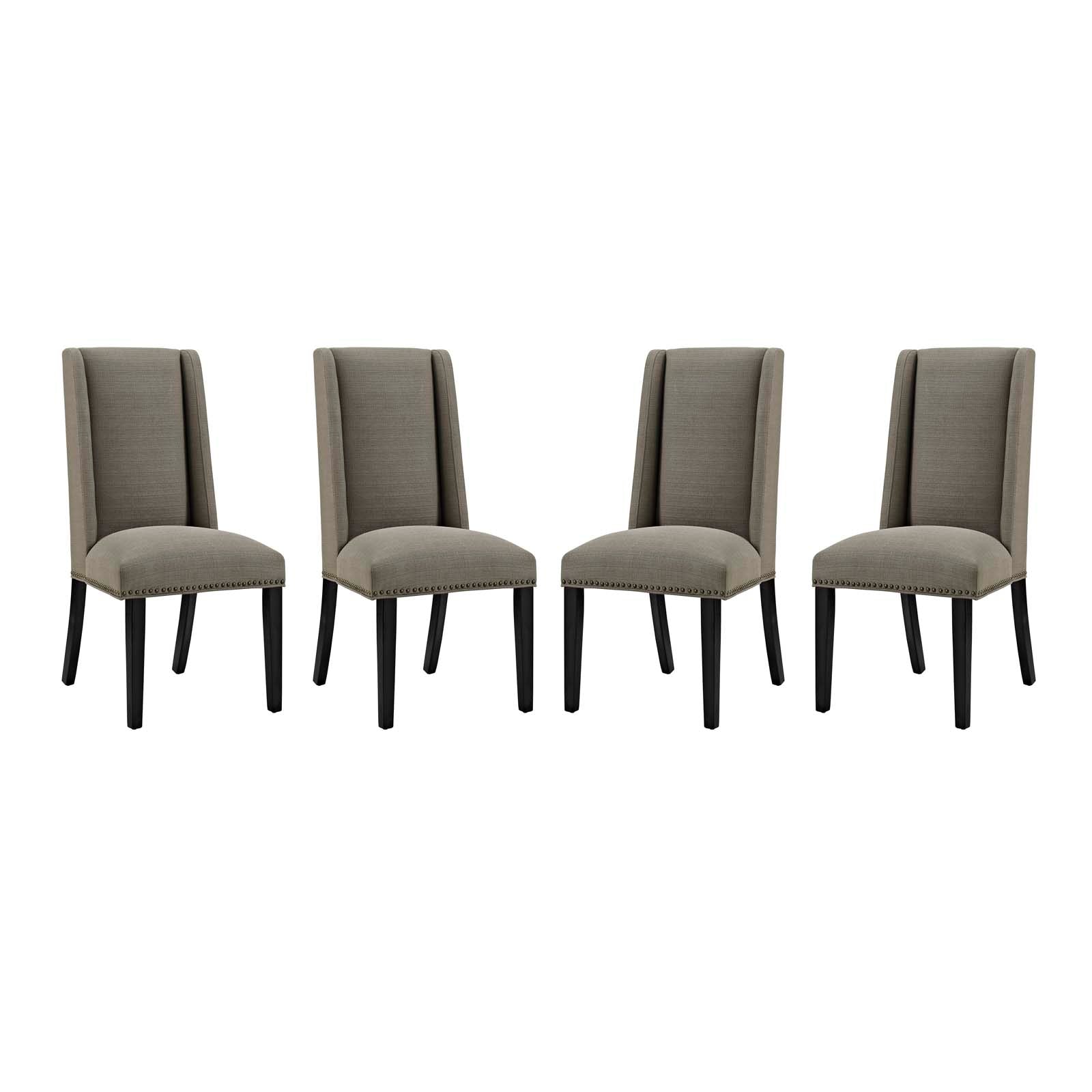 Modway Baron Dining Chair Fabric Set of 4 | Dining Chairs | Modishstore-9