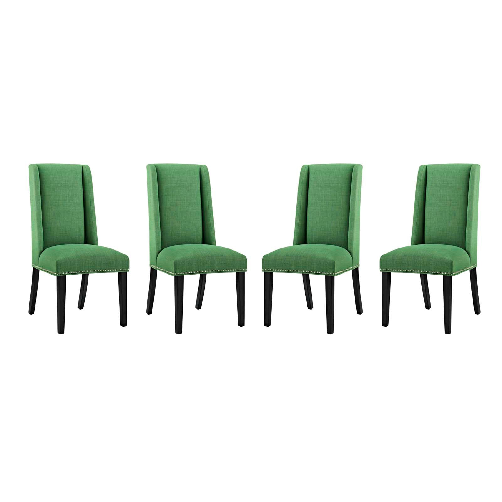 Modway Baron Dining Chair Fabric Set of 4 | Dining Chairs | Modishstore-11