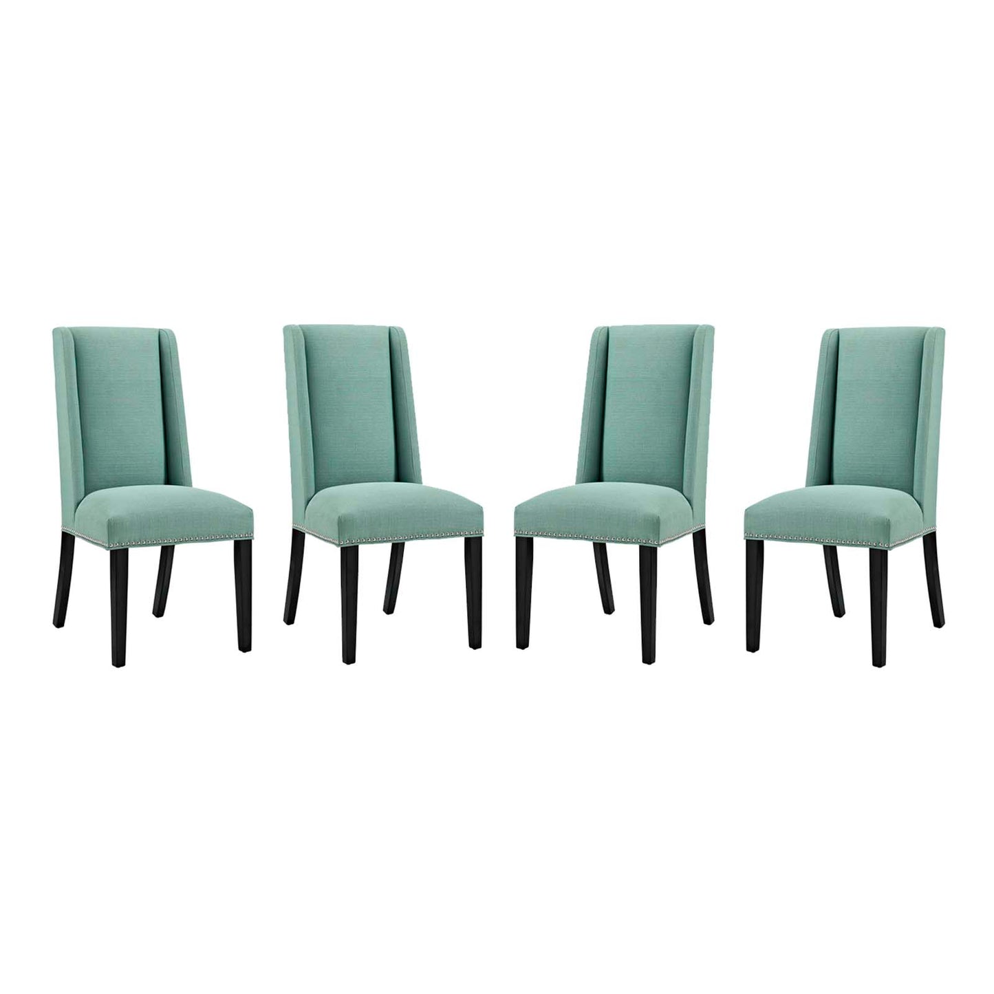 Modway Baron Dining Chair Fabric Set of 4 | Dining Chairs | Modishstore-15