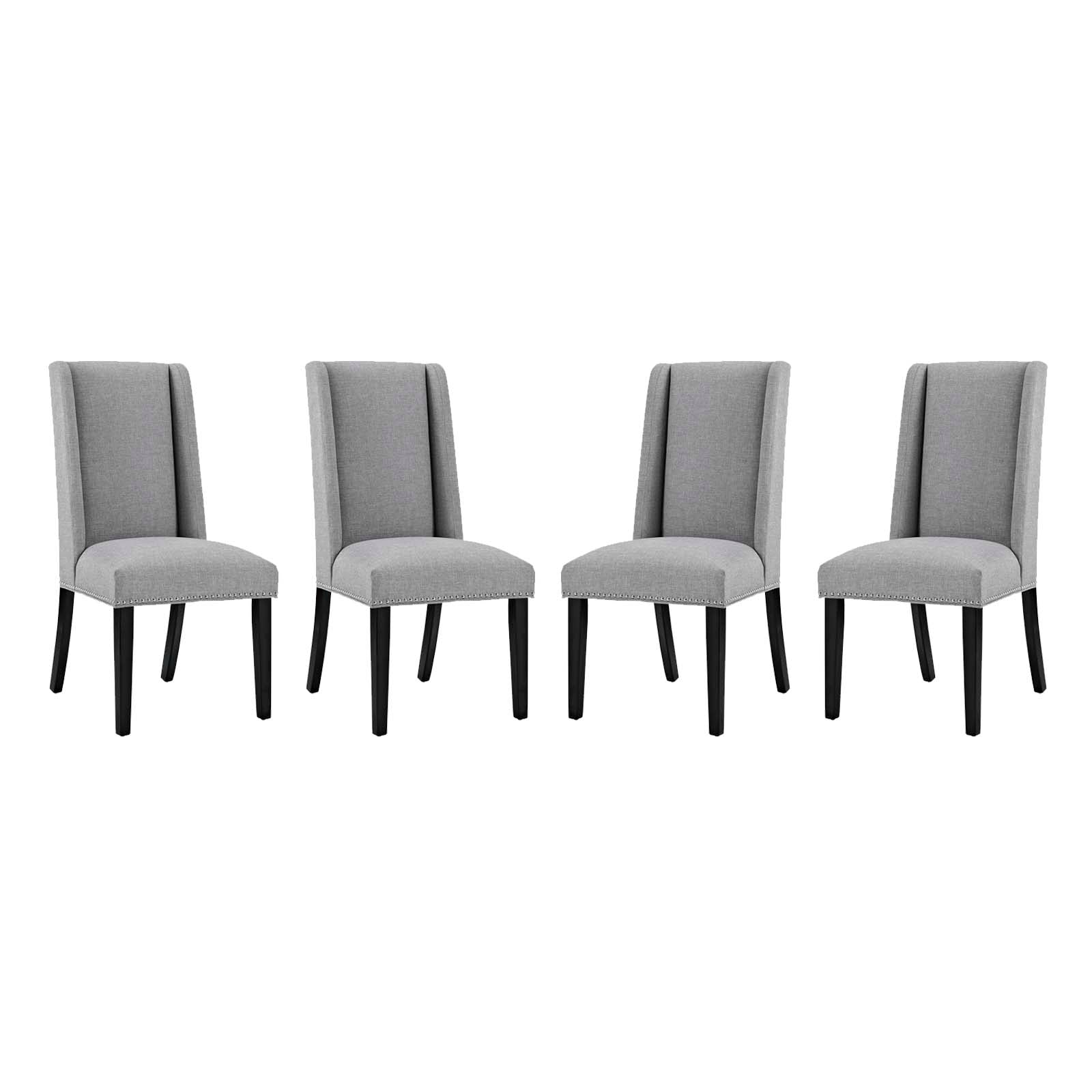Modway Baron Dining Chair Fabric Set of 4 | Dining Chairs | Modishstore-17