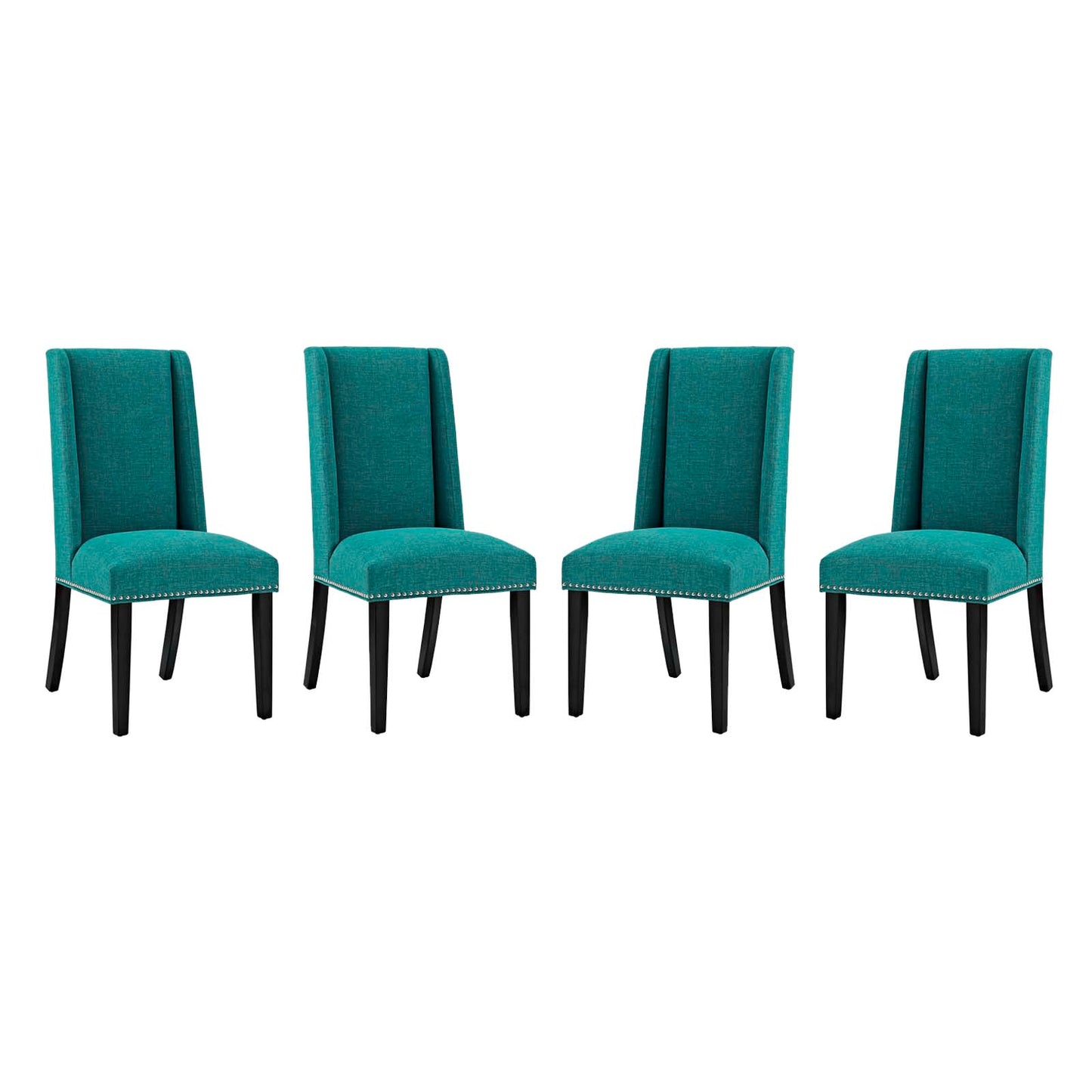 Modway Baron Dining Chair Fabric Set of 4 | Dining Chairs | Modishstore-19