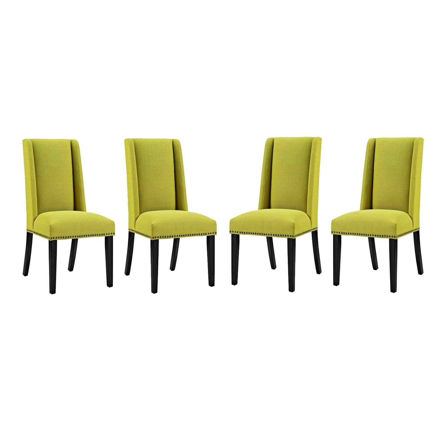 Modway Baron Dining Chair Fabric Set of 4 | Dining Chairs | Modishstore-21