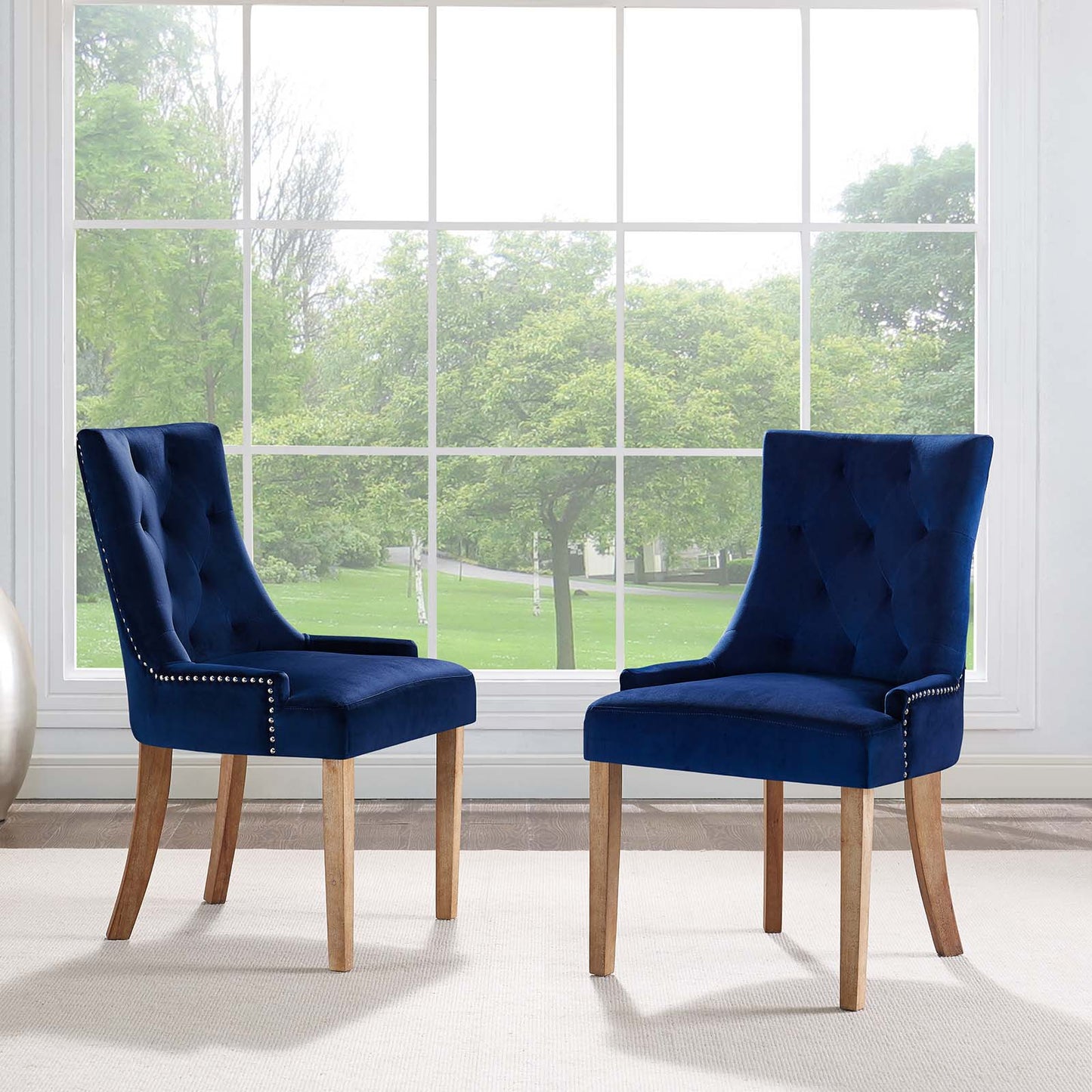 Modway Pose Dining Chair Performance Velvet Set of 2 | Dining Chairs | Modishstore-16
