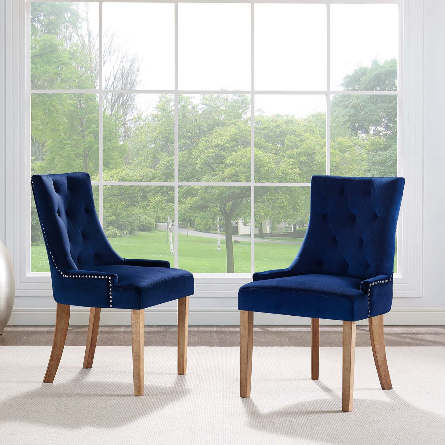 Modway Pose Dining Chair Performance Velvet Set of 2 - EEI-3504 | Dining Chairs | Modishstore - 16