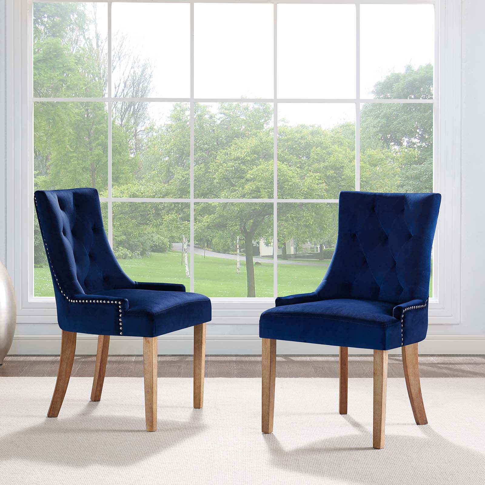 Modway Pose Dining Chair Performance Velvet Set of 2 - EEI-3504 | Dining Chairs | Modishstore - 16