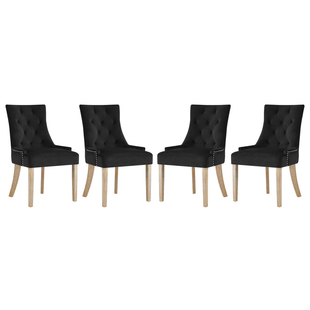 Modway Pose Dining Chair Performance Velvet Set of 4 - EEI-3505 | Dining Chairs | Modishstore - 1