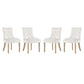 Modway Pose Dining Chair Performance Velvet Set of 4 | Dining Chairs | Modishstore-5