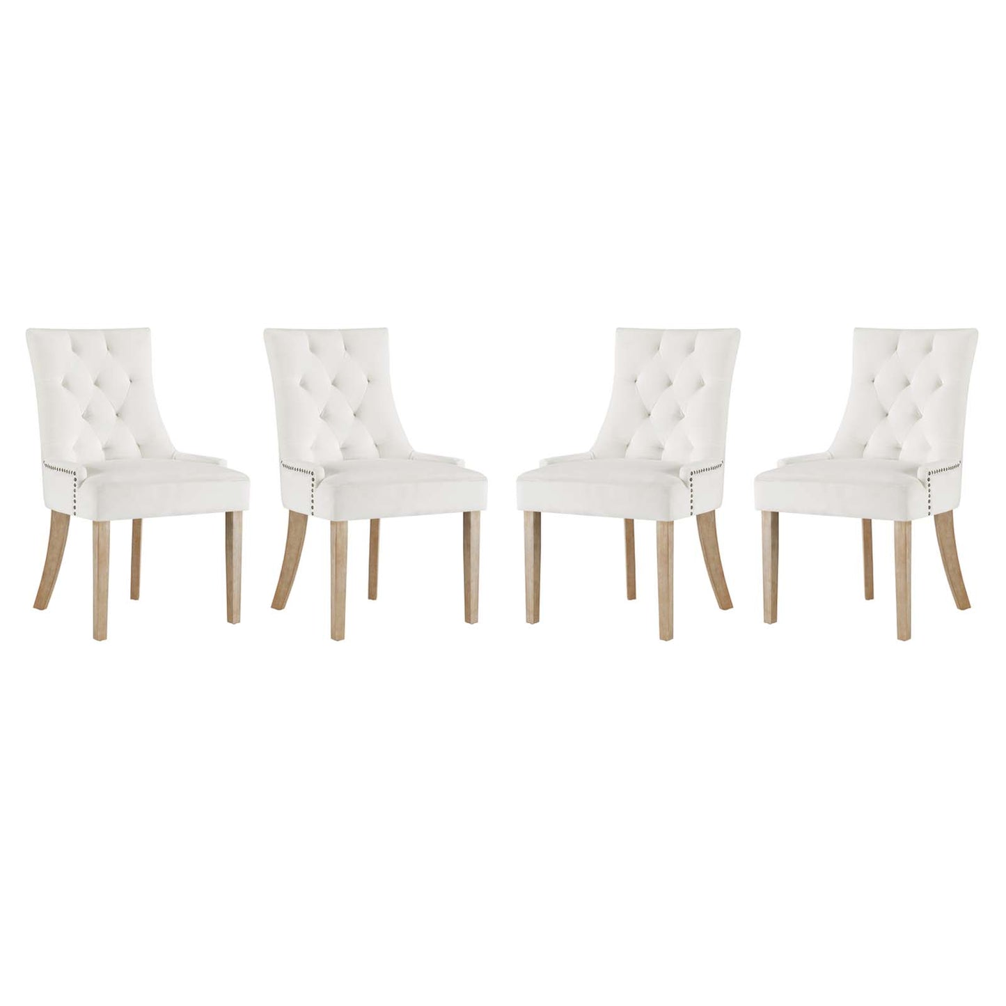 Modway Pose Dining Chair Performance Velvet Set of 4 | Dining Chairs | Modishstore-5