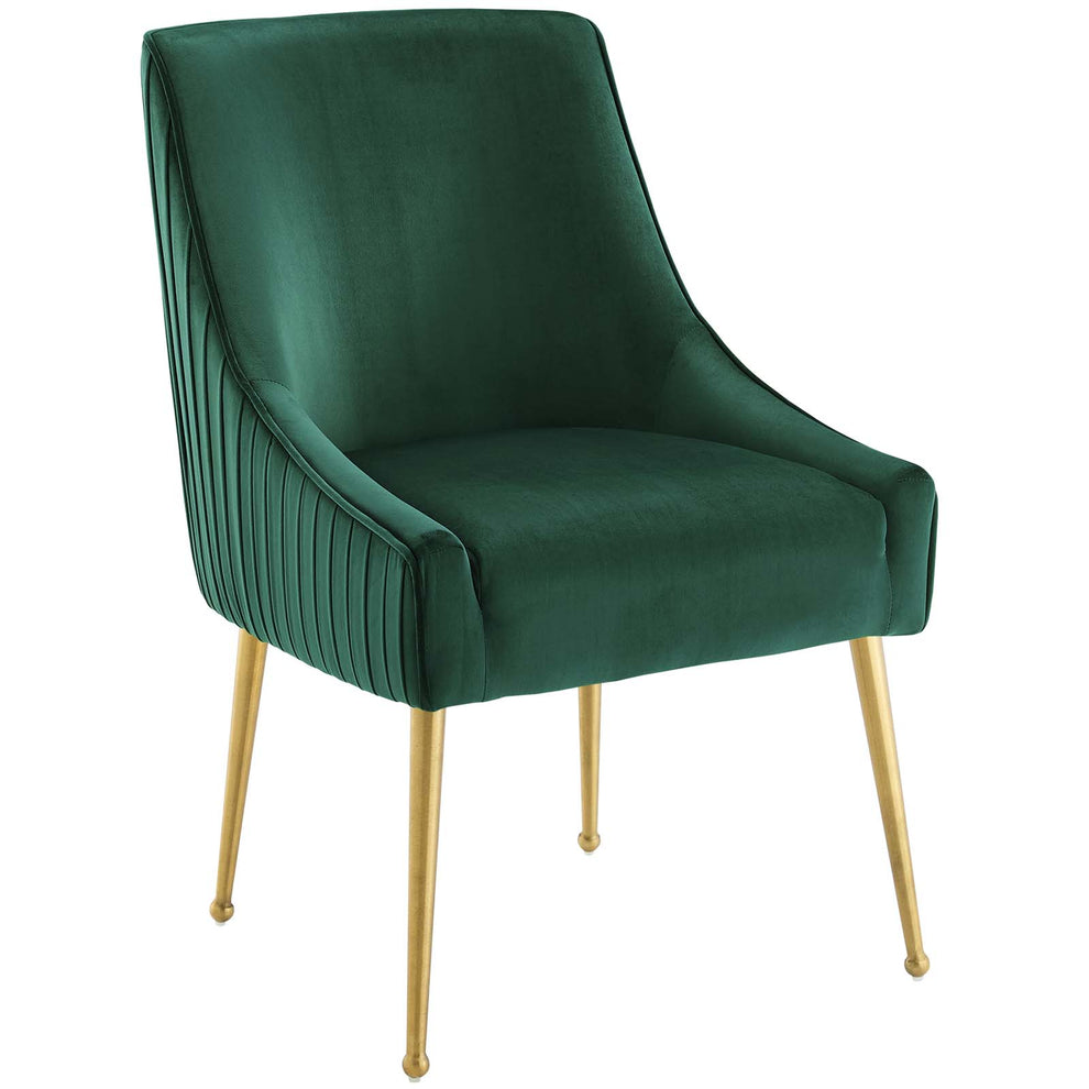 Modway Discern Pleated Back Upholstered Performance Velvet Dining Chair - EEI-3509 | Dining Chairs | Modishstore - 4