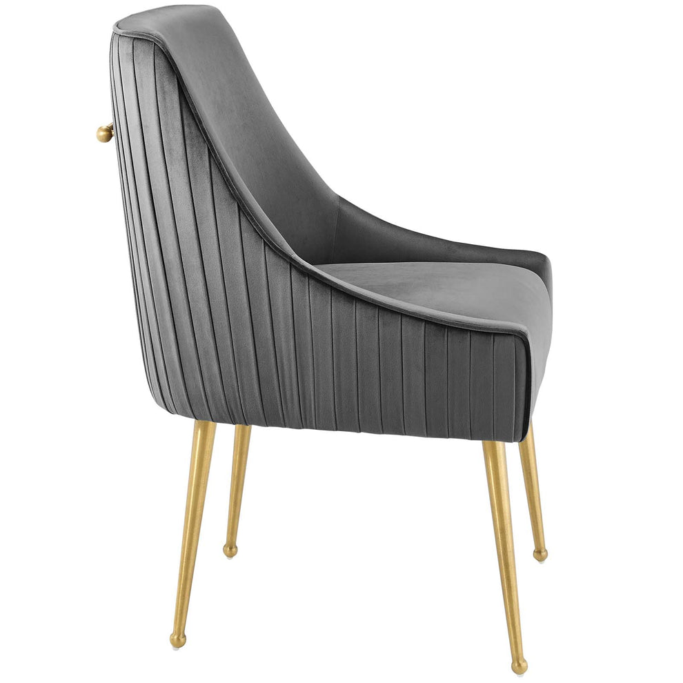 Modway Discern Pleated Back Upholstered Performance Velvet Dining Chair - EEI-3509 | Dining Chairs | Modishstore - 9