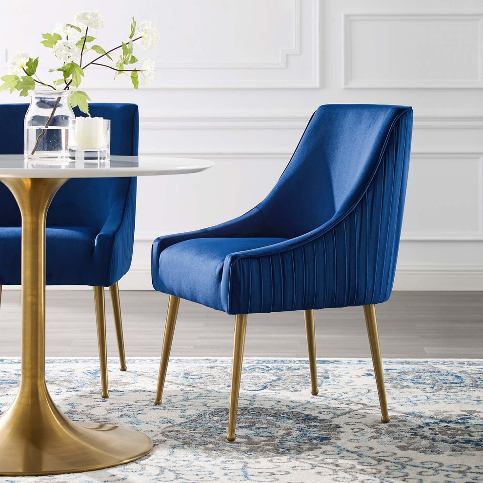 Modway Discern Pleated Back Upholstered Performance Velvet Dining Chair - EEI-3509 | Dining Chairs | Modishstore - 19